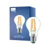 Philips Master Ultra Efficient LED E27 Gruszka Włókno Przezroczysty 4W 840lm - 827 Bardzo Ciepła Biel | Ściemnianie - Zamienne 60W