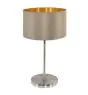 Eglo Lampa Stołowa Maserlo Stal Satynowy Nikiel | Nadaje Się Do 1x E27