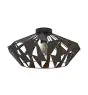 Eglo Lampa sufitowa Carlton 6 Stal Czarny Miedź | IP20 - Nadaje Się Do 1x E27 