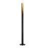Eglo Lampa podłogowa Barbotto Stal Czarny, Złoty 4.5W 345lm - 830 Ciepła Biel | Nadaje Się Do GU10