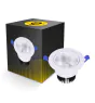 Bright Choice LED Downlight Okrągła Uchylny 15W 1200lm 60D - 930 Ciepła Biel | 135mm - Aukko 110mm - UGR <19