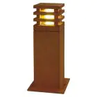 SLV Plac 40 Lampa podłogowa Stal Zardzewiały | Zewnętrzna - IP55 - Nadaje Się Do 1x E27 
