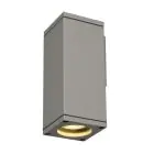 SLV Theo Światło Ścienne Aluminium Szary Plac | Zewnętrzna - IP44 - Nadaje Się Do 1x GU10 