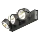 SLV Kalu Triple Ściana i Lampa sufitowa Aluminium Czarny 47W 3400lm - 830 Ciepła Biel | Ściemnianie 