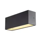 SLV Sitra L Up/Down Światło Ścienne Aluminium Szary 24W 3060lm - 830-840 CCT | Zewnętrzna - IP65