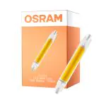 Osram LED Slim Line R7S LED R7S 118mm Przezroczysty 8W 806lm - 827 Bardzo Ciepła Biel | Zamienne 60W