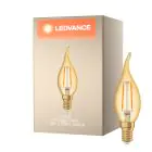 Ledvance Vintage 1906 LED E14 świeca Złoty 1.5W 120lm - 824 Bardzo Ciepła Biel | Zamienne 15W