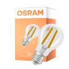 Osram Classic LED E27 Gruszka Włókno Przezroczysty 2.2W 470lm - 840 Zimna Biel | Ściemnianie - Zamienne 40W