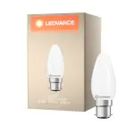 Ledvance Classic LED B22 Świeca Matowy 3.4W 470lm - 827 Bardzo Ciepła Biel | Zamienne 40W