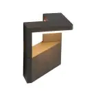 Ansell LED Światło ścienne Arco Grafit 11W 468lm - 830 Ciepła Biel | IP54
