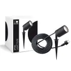 D'Lite Kolec Światło Fuse Kabel Zasilający Czarny | IP65 - Nadaje Się Do 1x GU10 | incl. cable 2 Meter