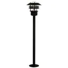 Nordlux Vejers Lampa na postumencie Metal i Szkło Czarny | IP54 - Nadaje Się Do E27