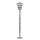 Nordlux Blokhus Lampa na postumencie Stal i Szkło Szary | IP54 - Nadaje Się Do E27