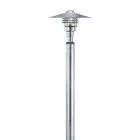 Nordlux Vejers 2M Lampa na postumencie Stal Ocynkowana i Szkło Szary | IP54 - Nadaje Się Do E27