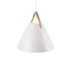 DFTP by Nordlux Lampa Wisząca Strap 48 Valkoinen - Metal | E27 Max 40W