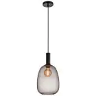 Nordlux Alton Lampa Wisząca Szkło Czarny | Nadaje Się Do E27