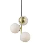 Nordlux Lilly Lampa Wisząca Metal Mosiądz | Nadaje Się Do 3x E14