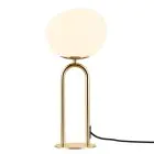 DFTP by Nordlux Lampa Stołowa Shapes Szkło i Metal Mosiądz | Nadaje Się Do 1x E27