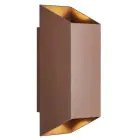 Nordlux Nico Światło Ścienne Aluminium Zardzewiały Up & Down | IP54 - Nadaje Się Do 2x GU10