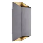 Nordlux Nico Światło Ścienne Aluminium Antracyt Up & Down | IP54 - Nadaje Się Do 2x GU10