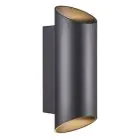 Nordlux Nico Światło Ścienne Aluminium Czarny Up & Down | IP54 - Nadaje Się Do 2x GU10