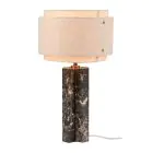 DFTP by Nordlux Lampa Stołowa Takai Marmur i Tekstyl Beige | Nadaje Się Do 1x E27