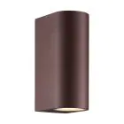 Nordlux Dion Światło Ścienne Aluminium Zardzewiały Up & Down | Nadaje Się Do 2x GU10