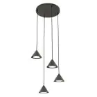 Emibig Lampa Wisząca Elit Stal Czarny | Nadaje Się Do 4x GX53 - Max 10W