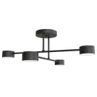 Emibig Lampa sufitowa Halo Stal Czarny | Nadaje Się Do 4x GX53 - Max 8W