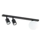 Emibig Lampa sufitowa Baster Stal Czarny | Nadaje Się Do 2x GU10 - Max 8W, 1x E14 - Max 10W