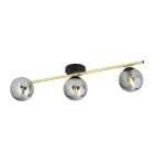 Emibig Lampa sufitowa Splendi Stal Czarny | Nadaje Się Do 3x E14 - Max 10W