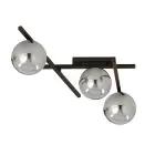 Emibig Lampa sufitowa Smart Stal Czarny | Nadaje Się Do 3x E14 - Max 10W