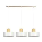 Emibig Lampa Wisząca Torin Stal Valkoinen | Nadaje Się Do 3x E27 - Max 15W