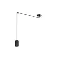 Emibig Lampa Wisząca Traker Stal Czarny | Nadaje Się Do 1x GU10 - Max 10W