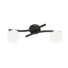Emibig Lampa sufitowa Opus Stal Czarny | Nadaje Się Do 2x E14 - Max 10W