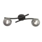 Emibig Lampa sufitowa Opus Stal Czarny | Nadaje Się Do 2x E14 - Max 10W