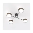 Emibig Lampa sufitowa Maga Stal Brązowy | Nadaje Się Do 4x E14 - Max 10W