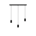 Calex Retro Lampa Wisząca Cordset Prostokątny Metal Czarny  |incl. kabel 2 Metr - Nadaje Się Do 3xE27