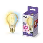 WiZ Smart LED E27 Gruszka A60 Włókno Złoty 7W 640lm | Najlepsze Renderowanie Kolorów - Ściemnianie - Zamienne 50W