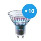 Opakowanie 10x Philips MASTER LED Spot ExpertColor GU10 PAR16 5.5W 355lm 36D - 927 Bardzo Ciepła Biel | Najlepsze renderowanie kolorów - Ściemnianie - Zamienne 50W