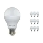 Opakowanie 10x Noxion Lucent Classic LED E27 Gruszka Matowy 13W 1521lm - 830 Ciepła Biel | Zamienne 100W