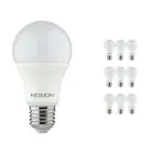 Opakowanie 10x Noxion Lucent Classic LED E27 Gruszka Matowy 8.5W 806lm - 827 Bardzo Ciepła Biel | Ściemnianie - Zamienne 60W