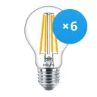 Opakowanie 6x Philips Corepro LED Żarówka E27 Gruszka Przezroczysty 10.5W 1521lm - 840 Zimna Biel | Zamienne 100W
