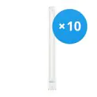 Opakowanie 10x Ledvance Dulux-L LED 18W - 830 Ciepła Biel | 4-Piny - Zamienne 36W
