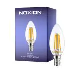 Noxion Lucent LED E14 świeca Włókno Przezroczysty 4.5W 470lm - 827 Bardzo Ciepła Biel | Zamienne 40W