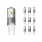 Opakowanie 10x Noxion Bolt LED Capsule G9 1.9W 200lm - 827 Bardzo Ciepła Biel | Zamienne 20W
