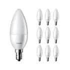 Opakowanie 10x Philips Corepro LED Świeca E14 Matowy 5W 470lm - 827 Bardzo Ciepła Biel | Zamienne 40W