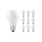 Opakowanie 10x Ledvance Classic LED E27 Gruszka Włókno Matowy 11W 1521lm - 827 Bardzo Ciepła Biel | Ściemnianie - Zamienne 100W