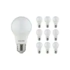 Opakowanie 10x Noxion Lucent Classic LED E27 Gruszka Matowy 8W 806lm - 827 Bardzo Ciepła Biel | Zamienne 60W