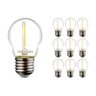 Opakowanie 10x Noxion Lucent LED E27 Piłka Włókno Przezroczysty 1.4W 136LM - 827 Bardzo Ciepła Biel | Zamienne 15W